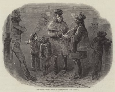 The Christmas Waits by Joseph Kenny Meadows